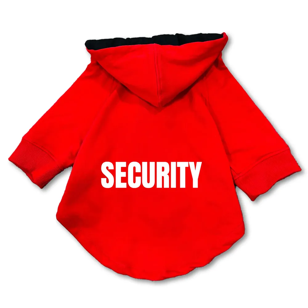 Pawsindia Security Hoodie for Dogs (Red)