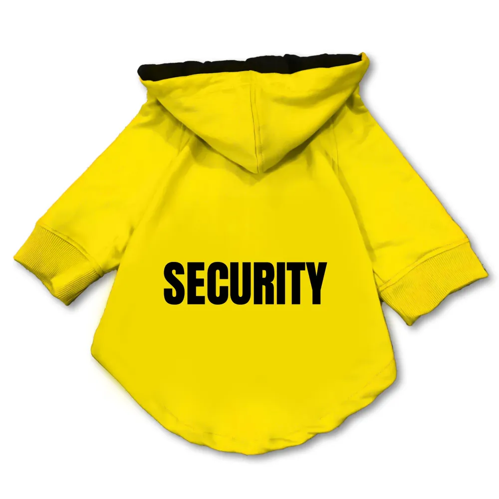 Pawsindia Security Hoodie for Dogs (Yellow)