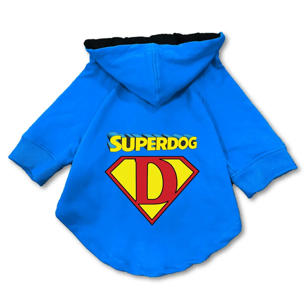 Pawsindia SuperDog Hoodie for Dogs (Blue)
