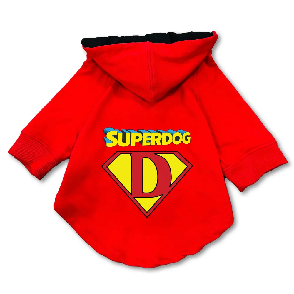 Pawsindia SuperDog Hoodie for Dogs (Red)