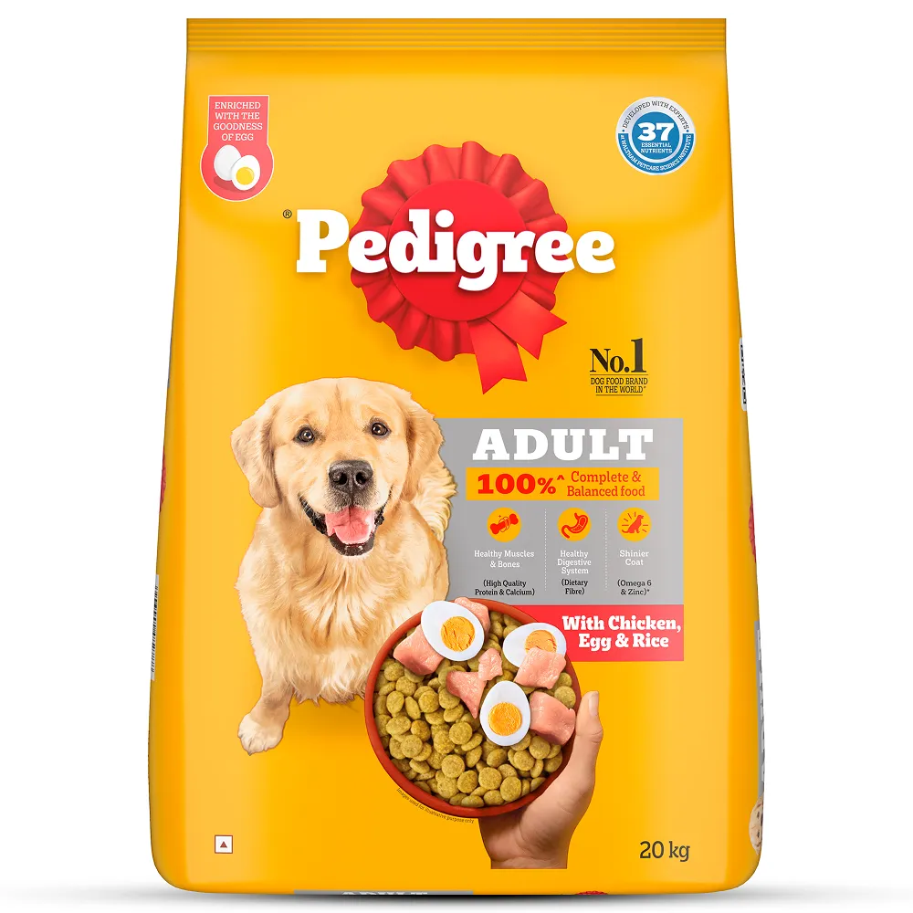 Pedigree Chicken, Egg and Rice Adult Dog Dry Food