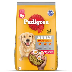 Pedigree Chicken, Egg and Rice Adult Dog Dry Food