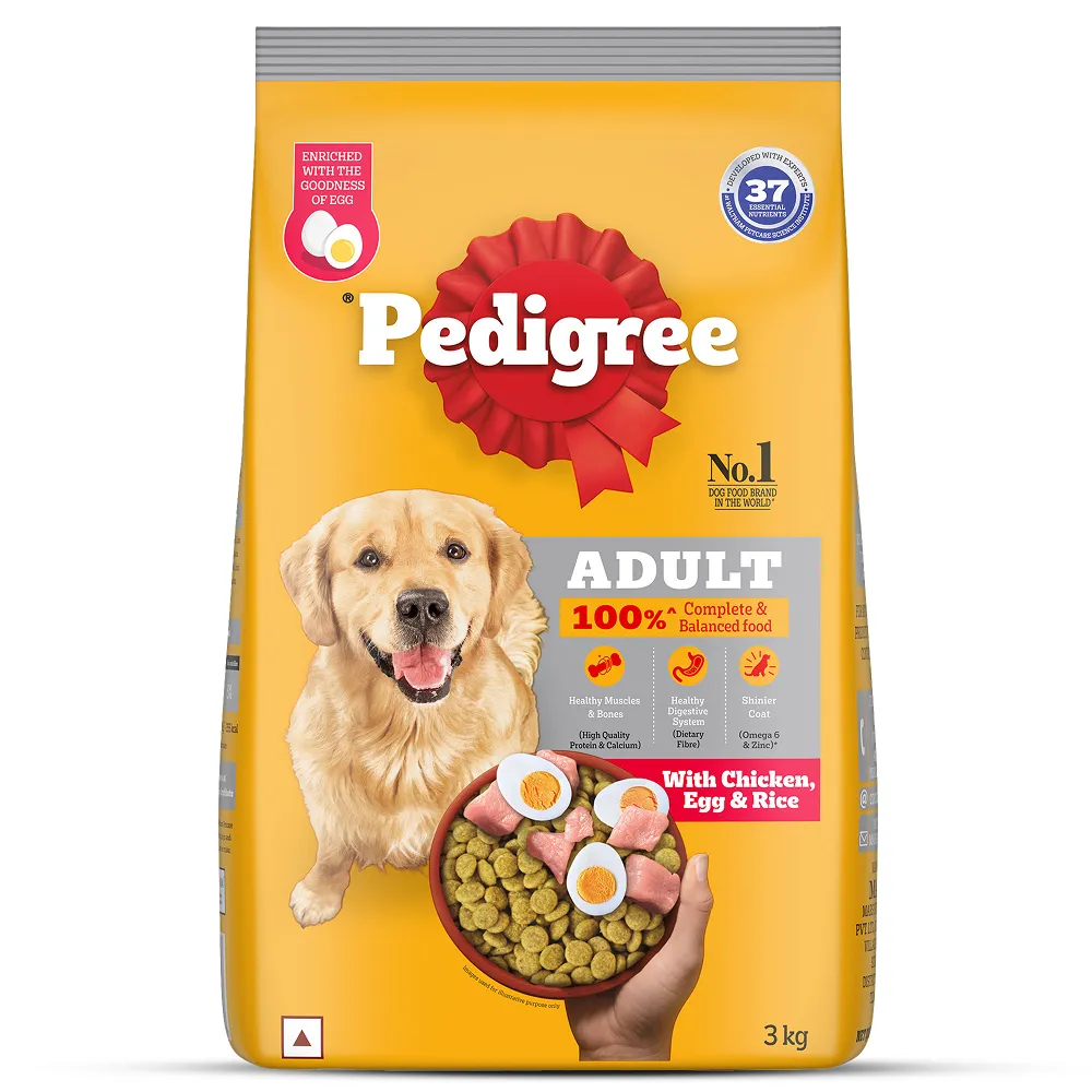 Pedigree Chicken, Egg and Rice Adult Dog Dry Food