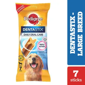 Pedigree Dentastix Oral Care for Adult (Large Breed of 25 kg ) Dog Treats