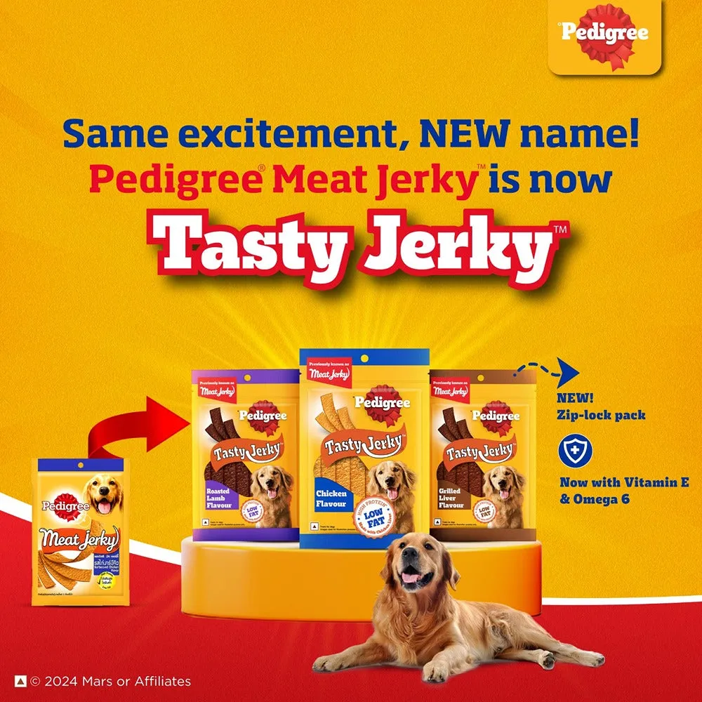 Pedigree Ranchos Super Bones Chicken & Milk, Spiral Wrap Chicken & Smokey Lamb and Roasted Lamb Tasty Jerky Dog Treats Combo