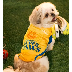 Pet Set Go Chennai Super Paws IPL Jersey for Dogs (Yellow)