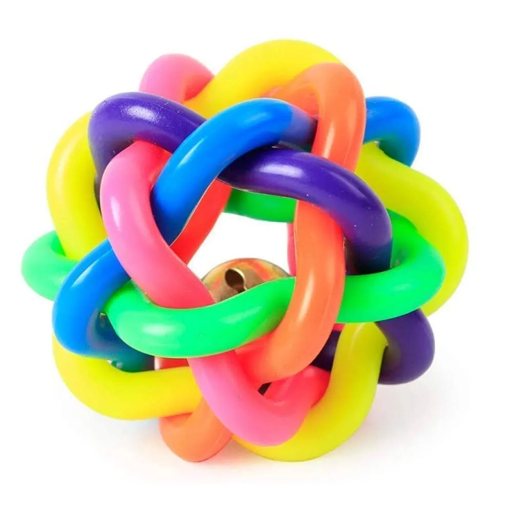 Pet Vogue Bouncy Rubber Ball & Skatrs Rope Ball Chew Toy Dog Combo