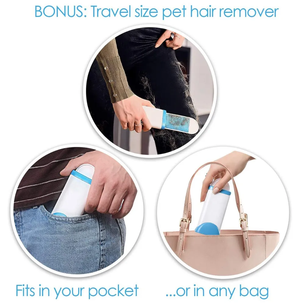 Pet Vogue Lint Remover for Dogs and Cats (Blue/White) (Buy 1 Get 1)