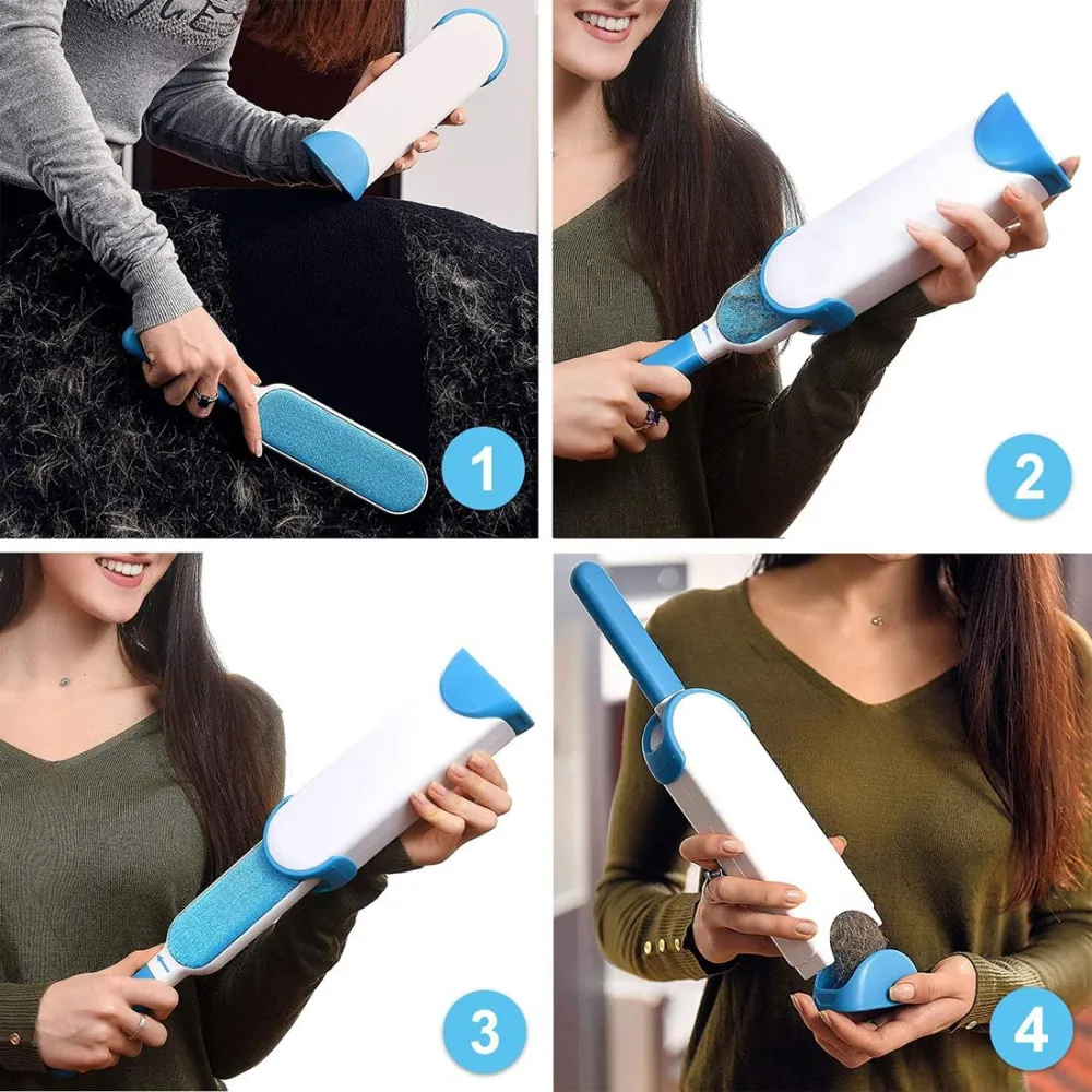 Pet Vogue Lint Remover for Dogs and Cats (Blue/White) (Buy 1 Get 1)