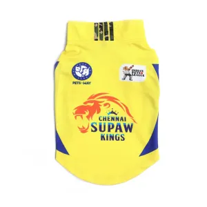 Pets Way Chennai Supaw Kings IPL Jersey for Dogs and Cats (Yellow)