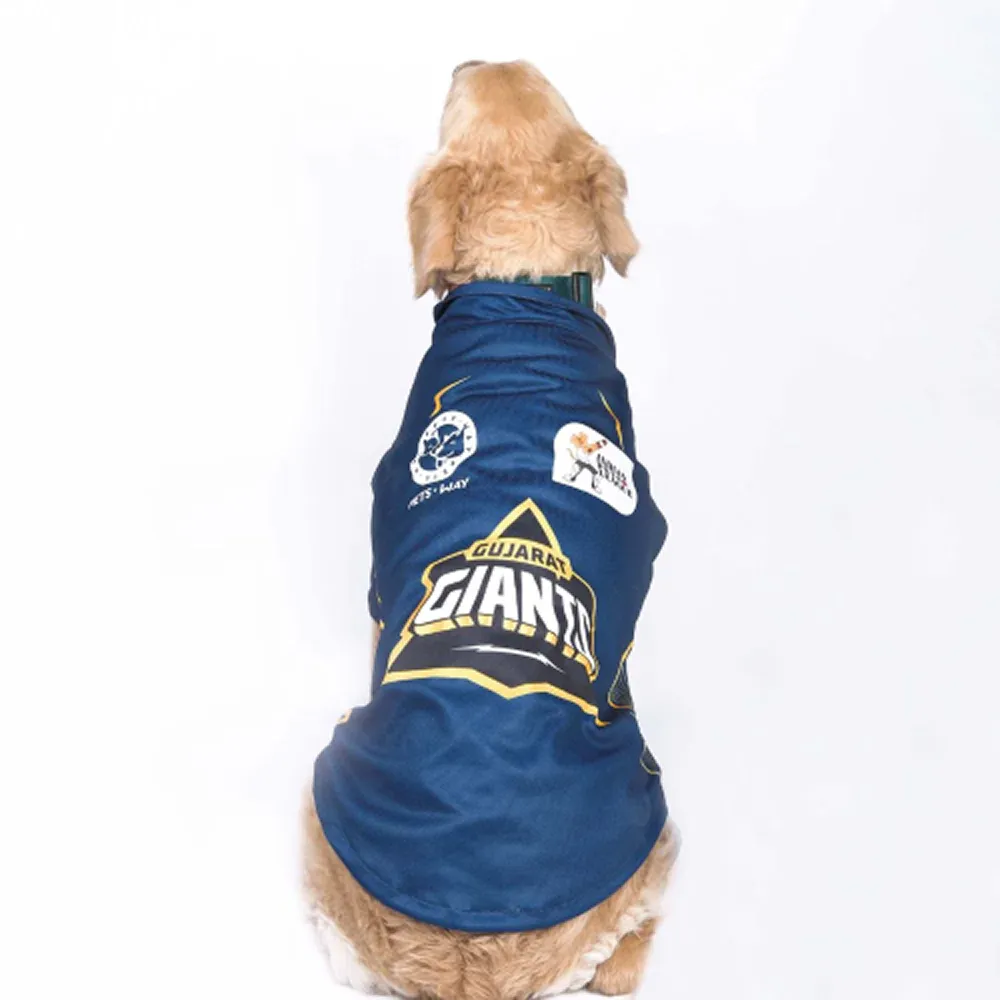 Pets Way Gujarat Giants IPL Jersey for Dogs and Cats (Blue)