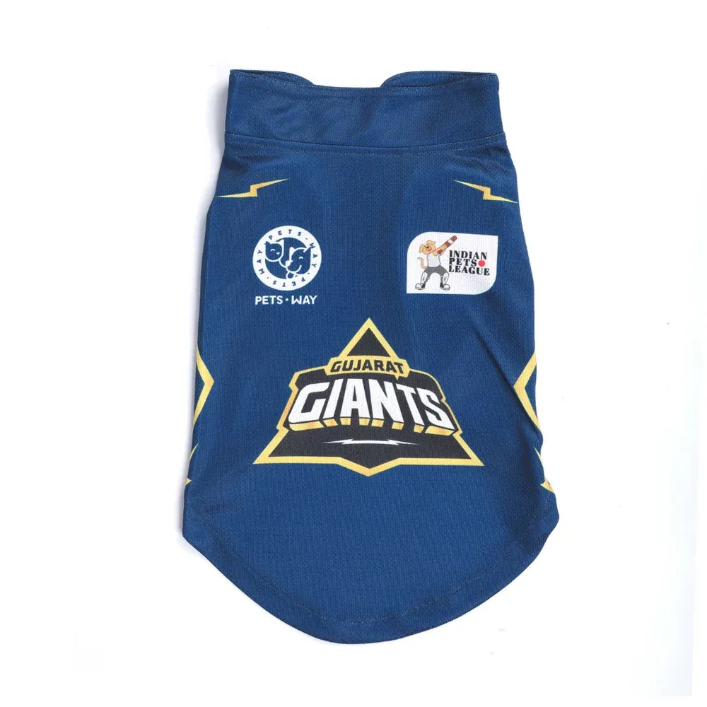 Pets Way Gujarat Giants IPL Jersey for Dogs and Cats (Blue)