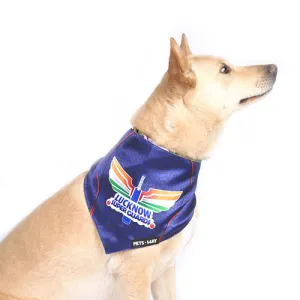 Pets Way Lucknow Super Guards IPL Bandana for Dogs and Cats (Blue)