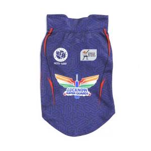 Pets Way Lucknow Super Guards IPL Jersey for Dogs and Cats (Blue)