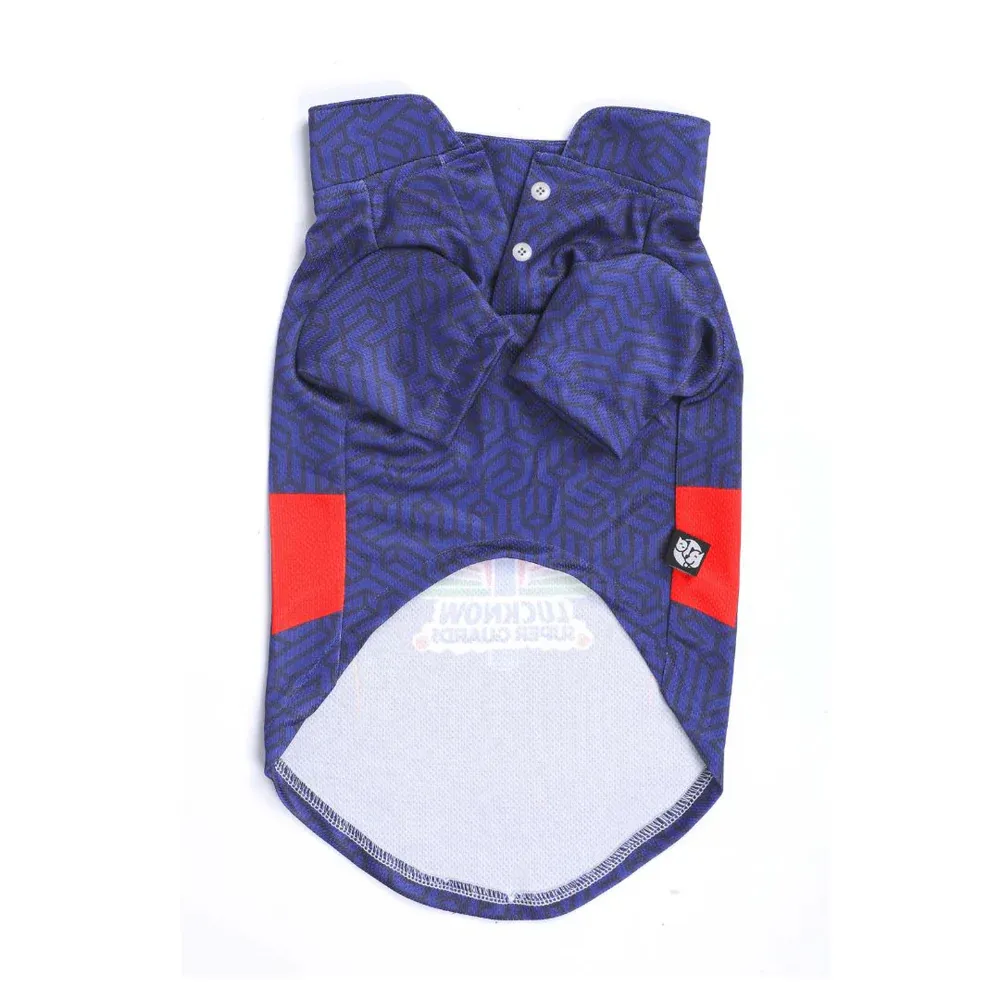 Pets Way Lucknow Super Guards IPL Jersey for Dogs and Cats (Blue)