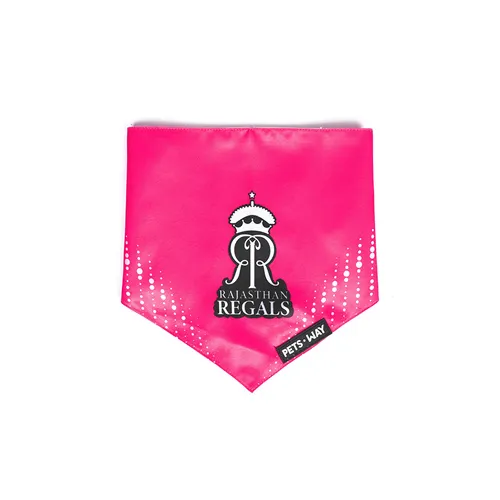 Pets Way Rajasthan Regals IPL Bandana for Dogs and Cats (Pink)