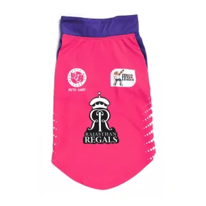 Pets Way Rajasthan Regals IPL Jersey for Dogs and Cats (Pink)