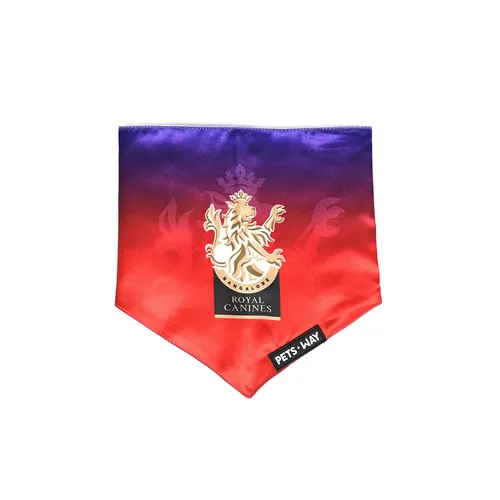 Pets Way Royal Canines Bangalore IPL Bandana for Dogs and Cats (Red)