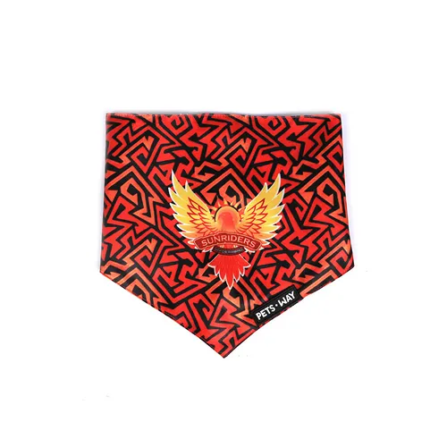 Pets Way Sunriders Hydrabad IPL Bandana for Dogs and Cats (Orange)