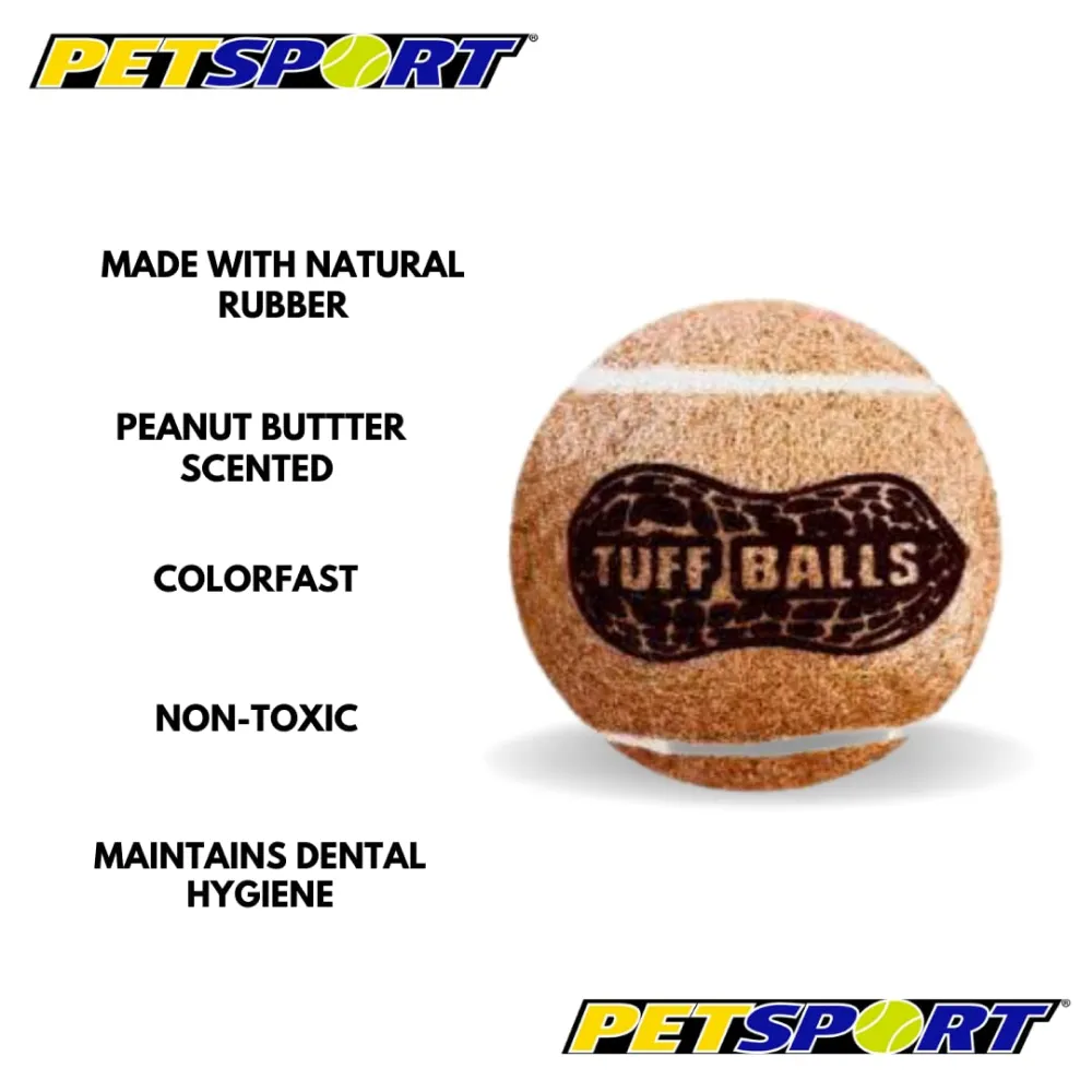 Petsport Peanut Butter Scented Tuff Ball chew Toy for Dogs