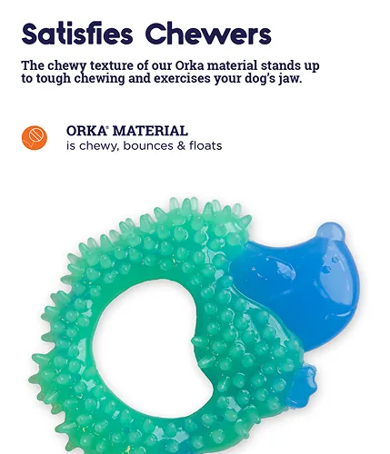 Petstages Cutie Chewies Hedgehog Chew Toy for Dogs (Blue)