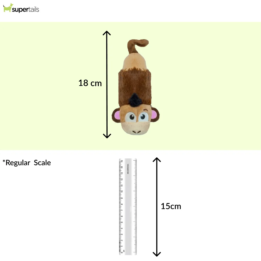 Petstages Mini Monkey Stuffing Free Toy for Dogs (Brown)