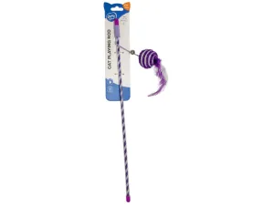 Playing rod Catchy glitter ball 46x4x3,5cm purple Pets Qatar