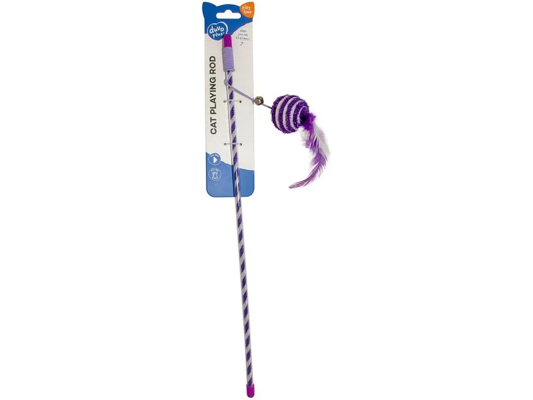 Playing rod Catchy glitter ball 46x4x3,5cm purple Pets Qatar