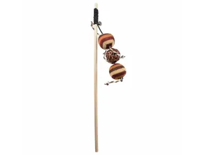 Playing rod Knitted balls 40x4x5cm brown Pets Qatar