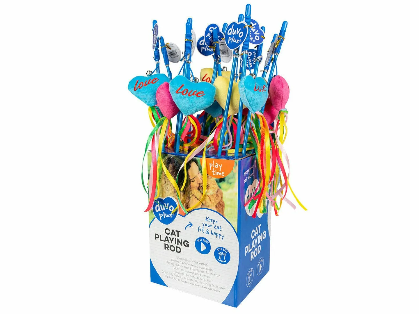 Playing Rod Love With Catnip Mix 53cm Pets Qatar