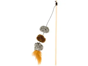 Playing Rod Pompom 25x5cm Pets Qatar