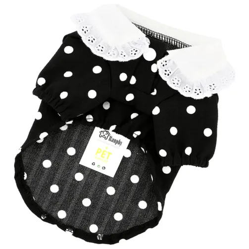 Polka Dot Black Cat Clothes Pets Qatar