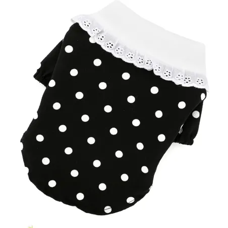 Polka Dot Black Cat Clothes Pets Qatar