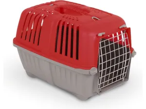 PRATIKO TRANSPORT WITH PLASTIC DOOR L48xW31.5xW33 (Red,Blue,Green) Pets Qatar
