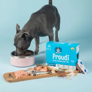 Proudi Ocean Combo and Turkey Raw Dog Foos 2.4kg