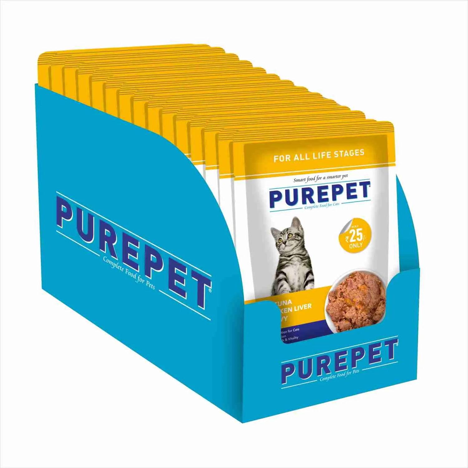 Purepet Real Tuna & Chicken Liver in Gravy Cat Wet Food