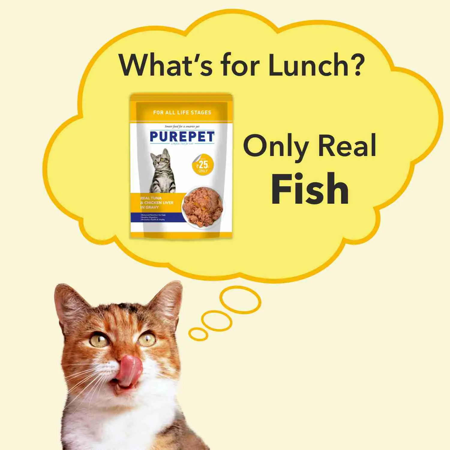 Purepet Real Tuna & Chicken Liver in Gravy Cat Wet Food