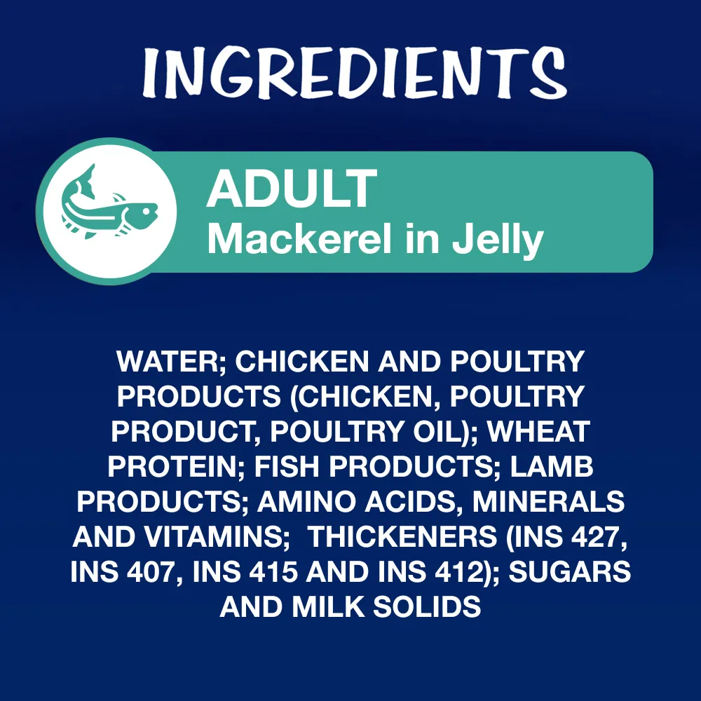 Purina Felix Mackerel, Sardine and Salmon with Jelly Complete and Balanced Adult Cat Wet Food Combo