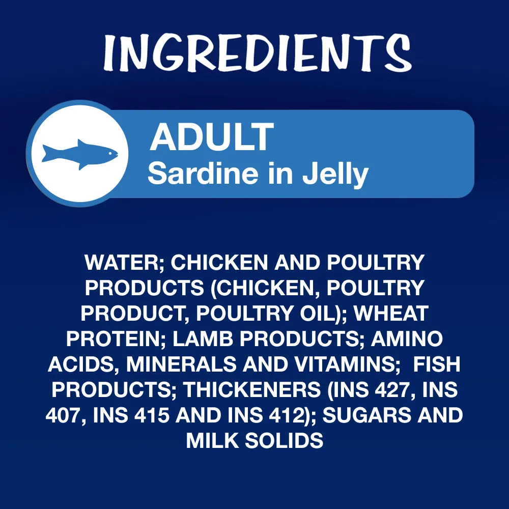 Purina Felix Mackerel, Sardine and Salmon with Jelly Complete and Balanced Adult Cat Wet Food Combo