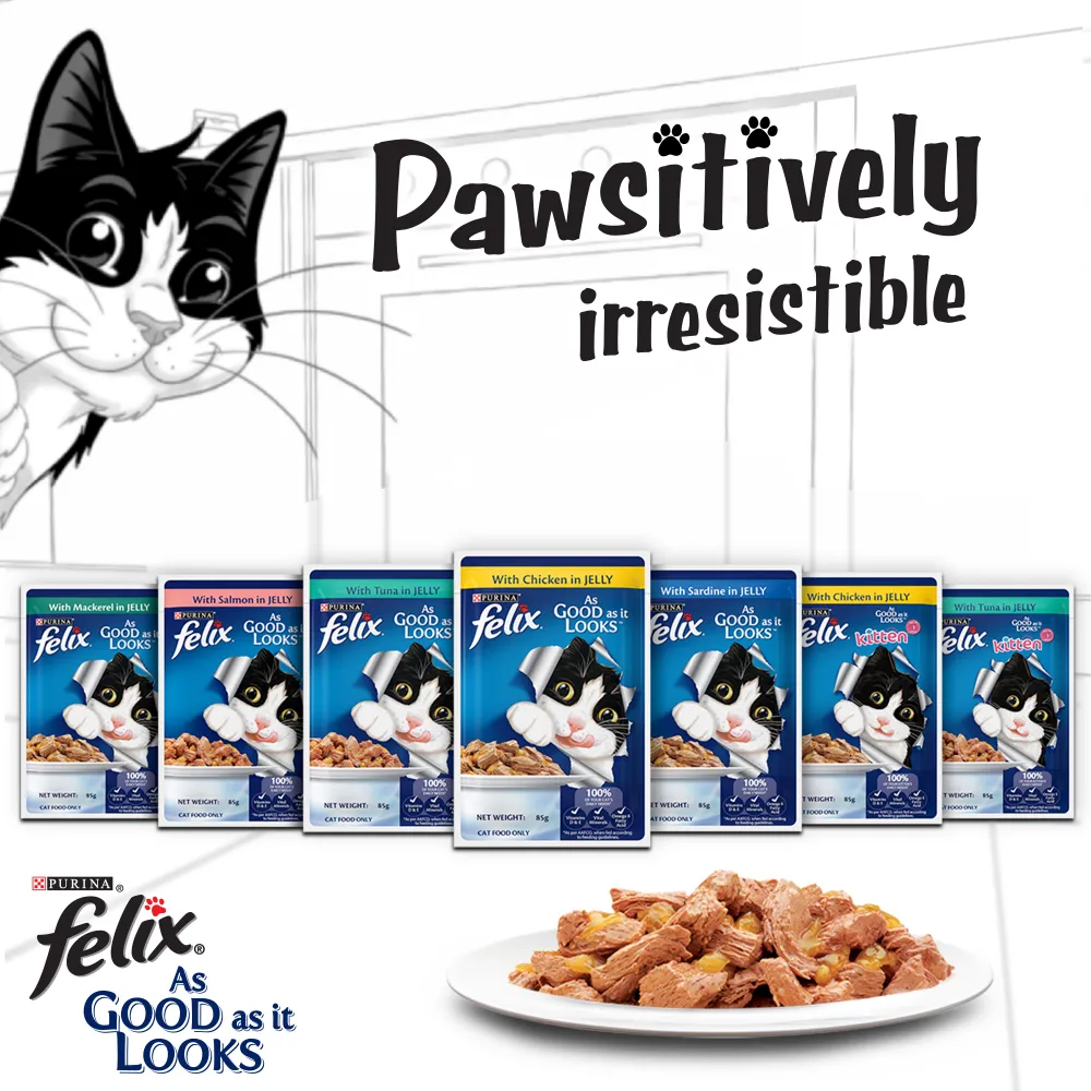 Purina Felix Tuna and Chicken with Jelly Kitten Cat Wet Food Combo