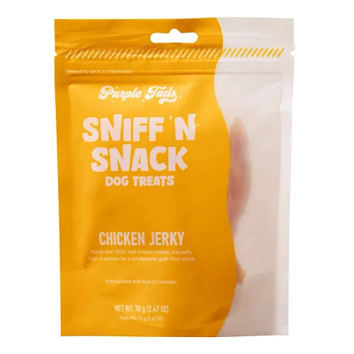 Purple Tails Sniff N Snack Chicken Jerky Dog Treat