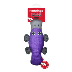 Red Dingo Durables Platypus Fetch Toy For Dogs (Purple)
