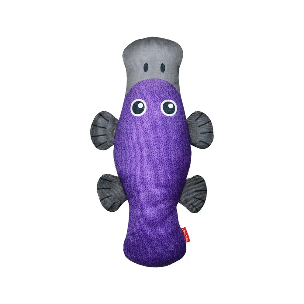 Red Dingo Durables Platypus Fetch Toy For Dogs (Purple)