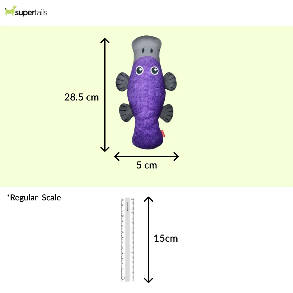 Red Dingo Durables Platypus Fetch Toy For Dogs (Purple)