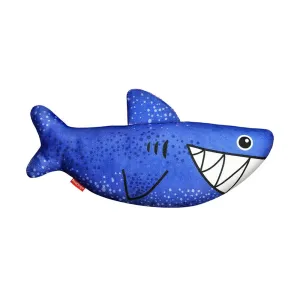 Red Dingo Durables Shark Fetch Toy For Dogs (Dark Blue)