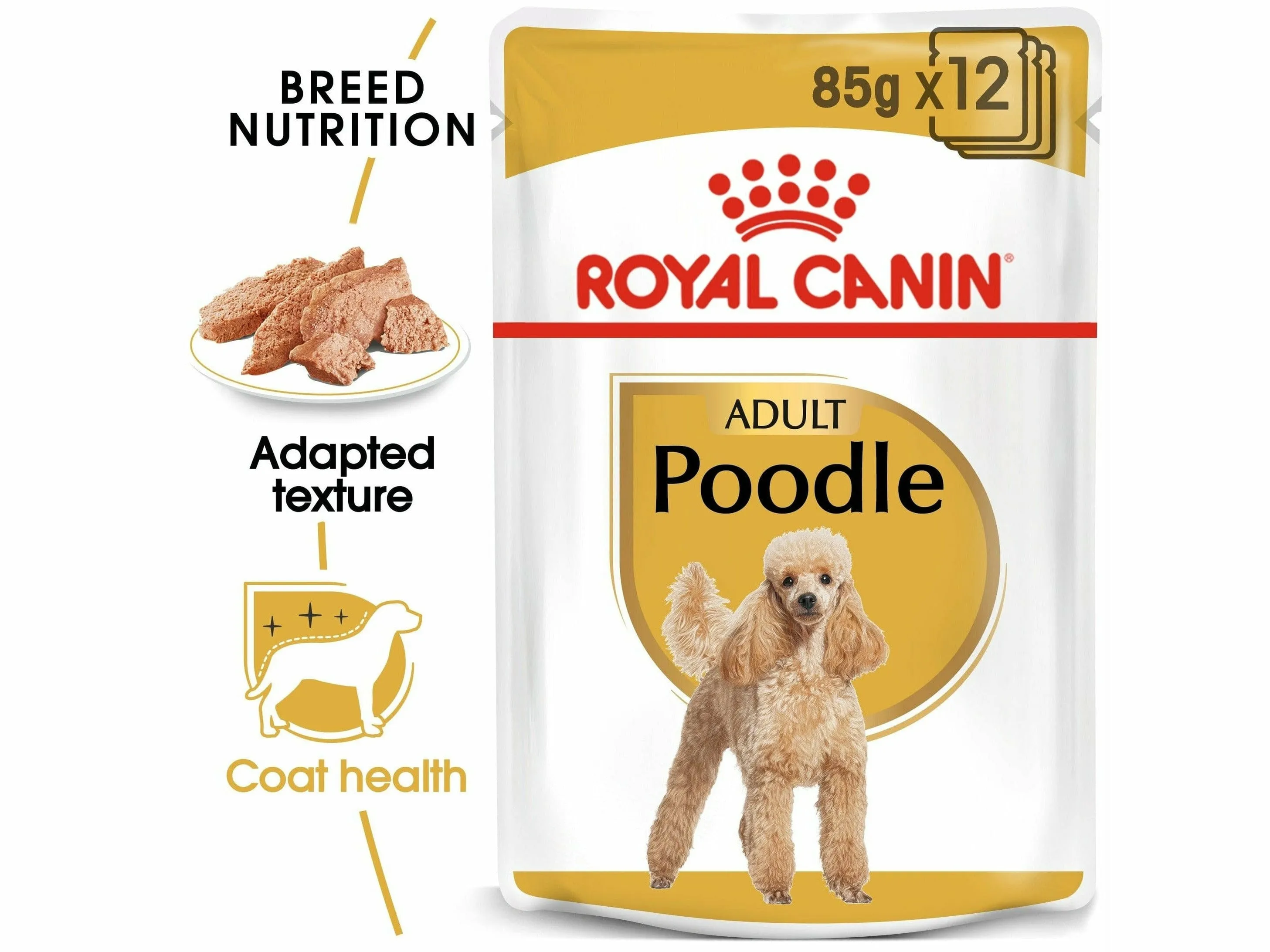 Royal Canin Breed Health Nutrition Poodle Adult (WET FOOD - Pouches)12X85G Pets Qatar