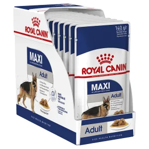 Royal Canin Dog Maxi Adult Wet Food Pouches 140g x 10
