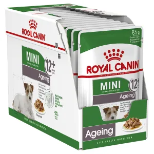 Royal Canin Dog Mini Ageing 12  Wet Food Pouches 85g x 12