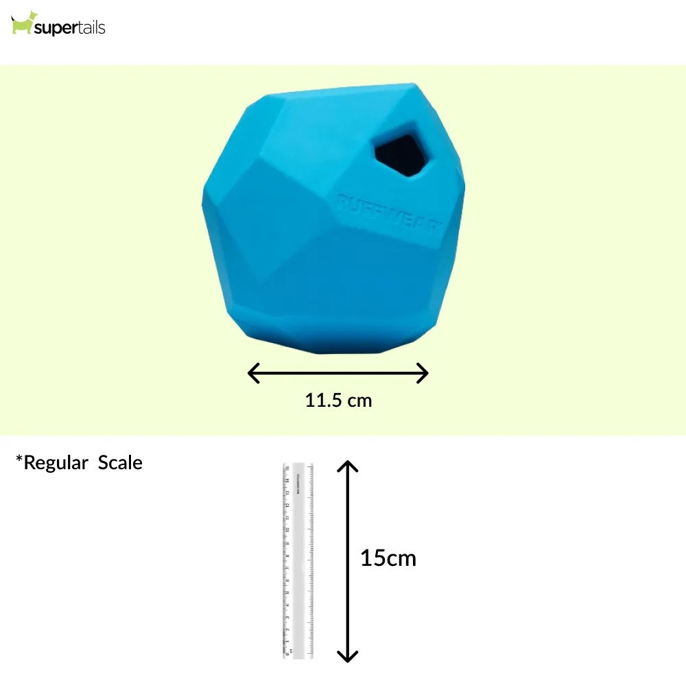 Ruffwear Gnawt a Rock Toy for Dogs (Metolius Blue)