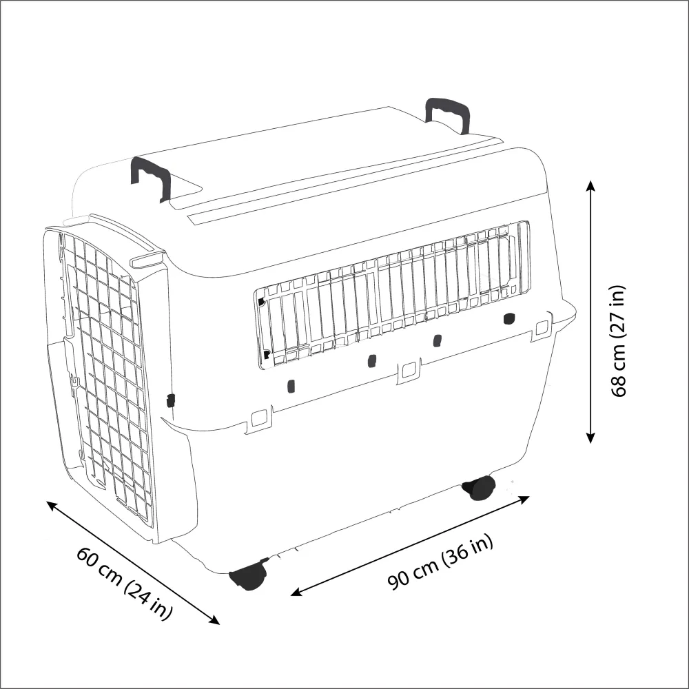 Savic Belgium Andes 7 Pet Carrier for Dogs and Cats (Ivory)